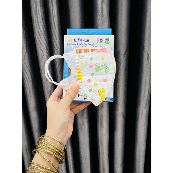 COMBO 50c KHẨU TRANG 5D BÉ TUẤN HUY (5T)