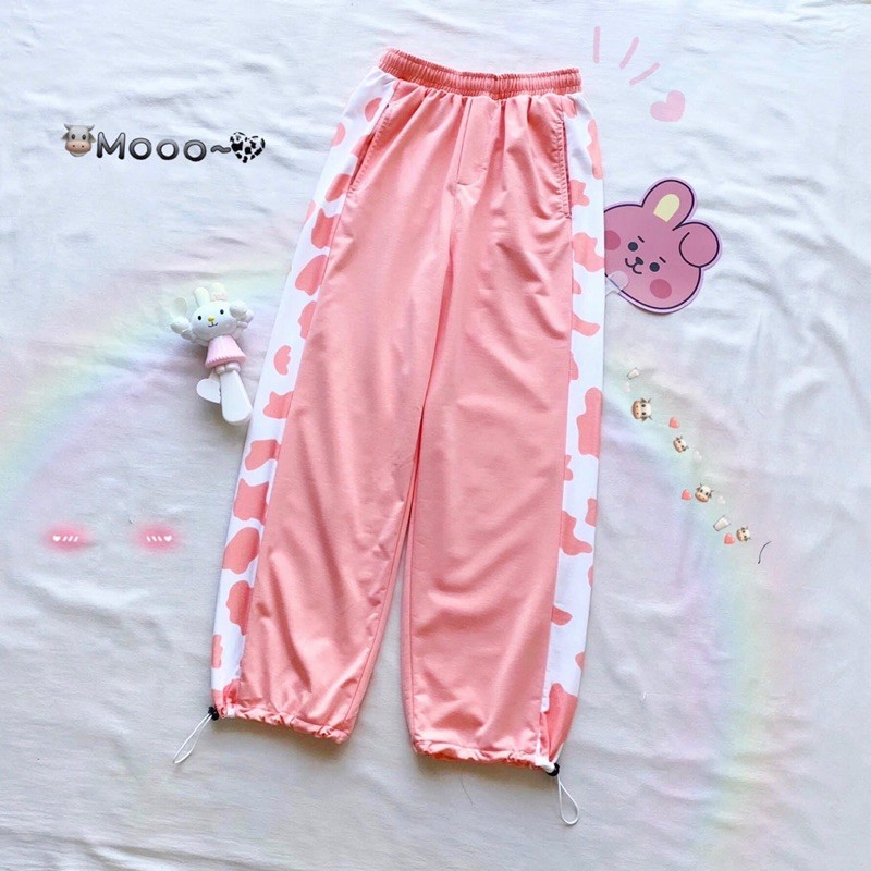Quần Line Bò Sữa LongPant Dây Rút Ảnh_Clip Thật
