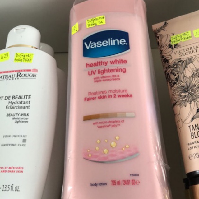 Dưỡng thể trắng da Vaseline Healthy White Lightening 725ml