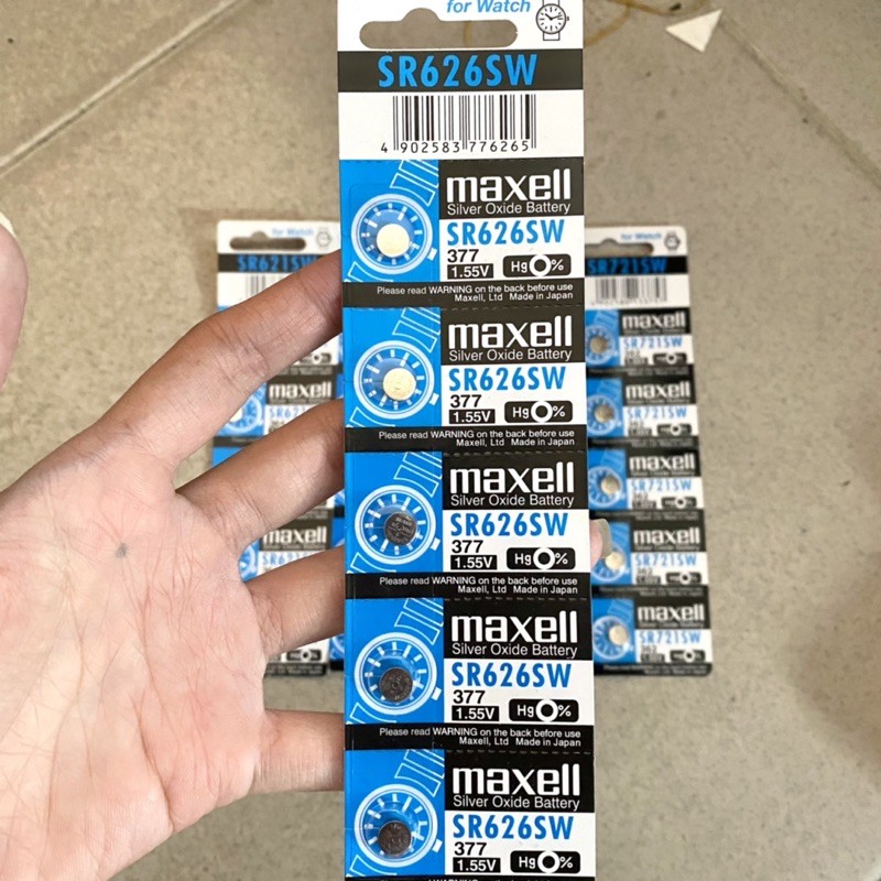 Pin đồng hồ Maxell SR626/SR621/SR616/SR920/SR721 thay pin đồng hồ đeo tay - TOP WATCH