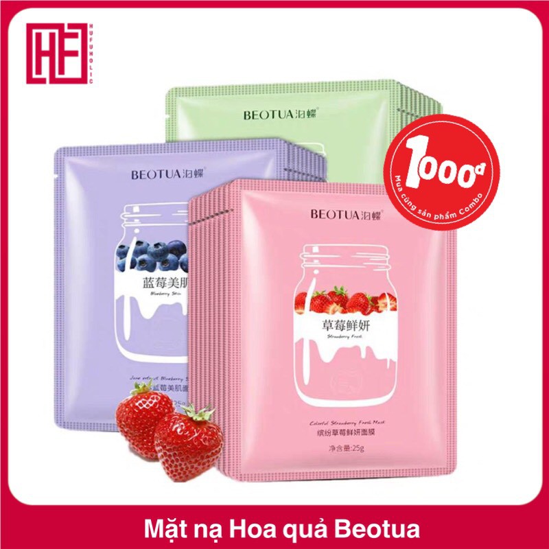 Mặt nạ hoa quả BEOTUA dưỡng ẩm sáng da mềm mịn BEOT12