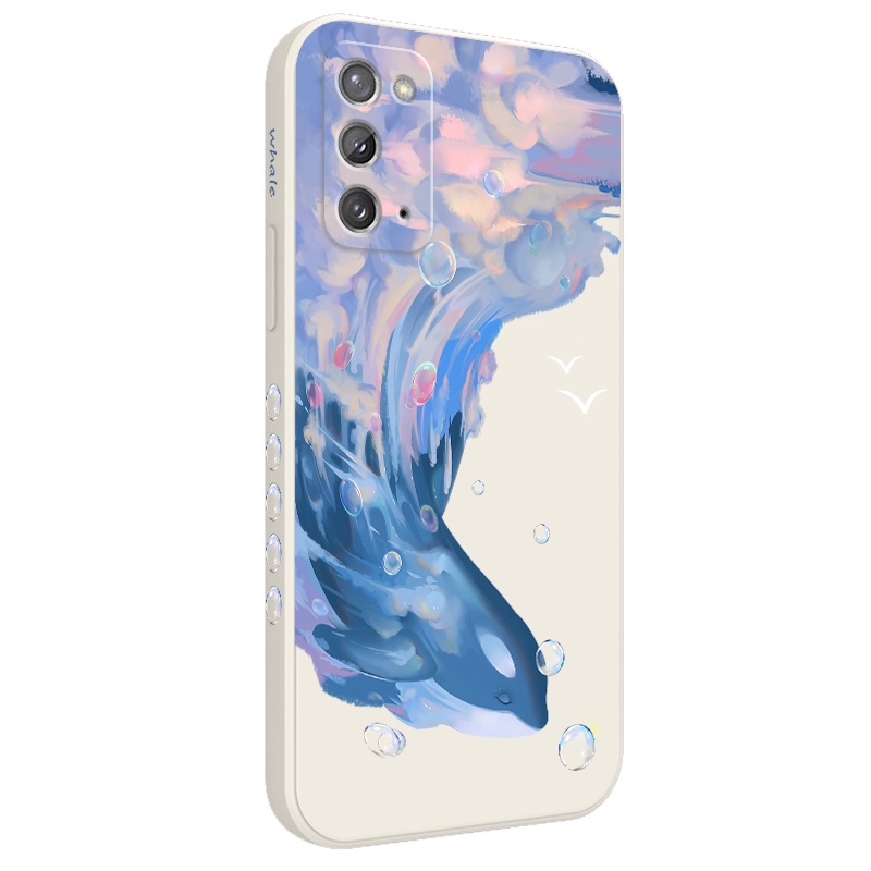 Ốp Điện Thoại Silicon Dẻo Họa Tiết Cá Voi Cho Samsung Galaxy Note 20 Ultra 10 Plus 9