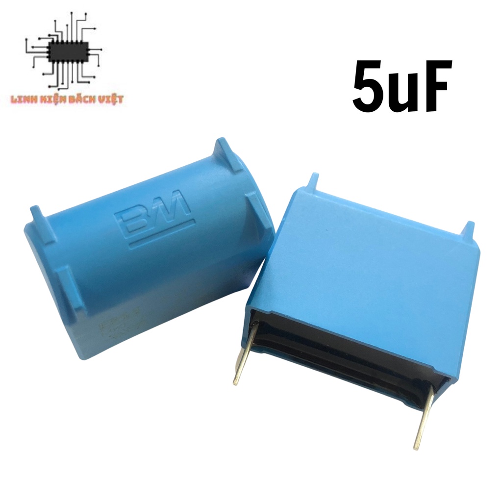 Tụ bếp từ 5uF cảm ứng đứng MKP-X2 275VAC-400VDC chính hãng BM.