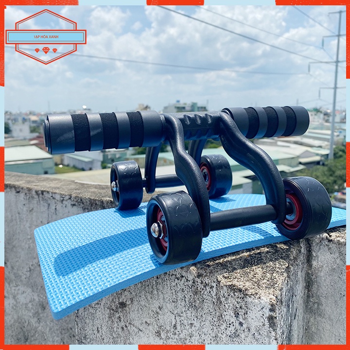 Con Lăn Lập Cơ Bụng Chống Đẩy 4 Bánh Đa Năng Cho Nam Nữ Tạp Hóa Xanh