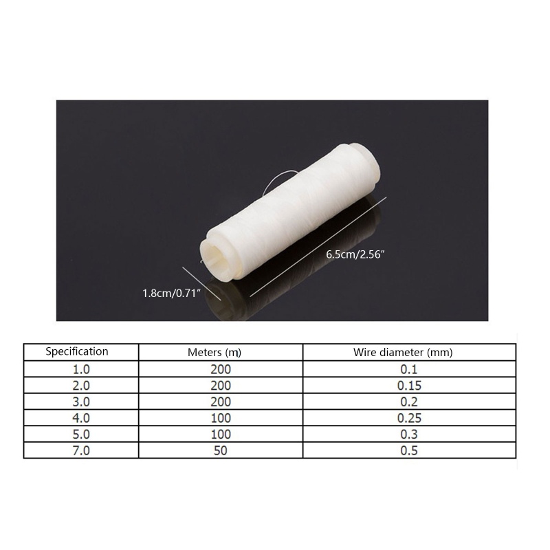 Bộ 4 Cuộn Dây Câu Cá Nylon 0 15mm 656Ft