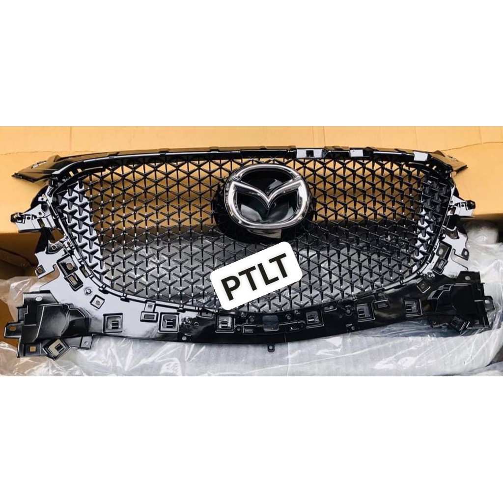 Mặt calang Mazda 3 2018 FL độ tổ ong nâng cấp giống CX5 2018