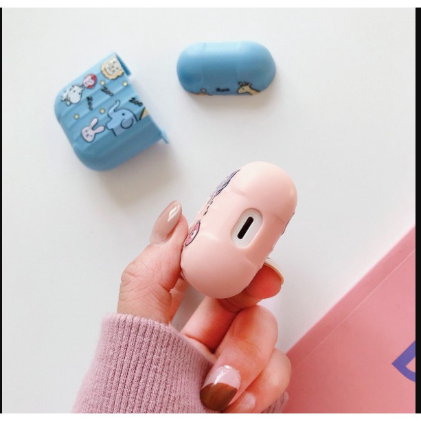 Sale 70% Vỏ TPU mềm đựng hộp sạc tai nghe Airpod in họa tiết dễ thương, E2 Giá gốc 70,000 đ - 58A20