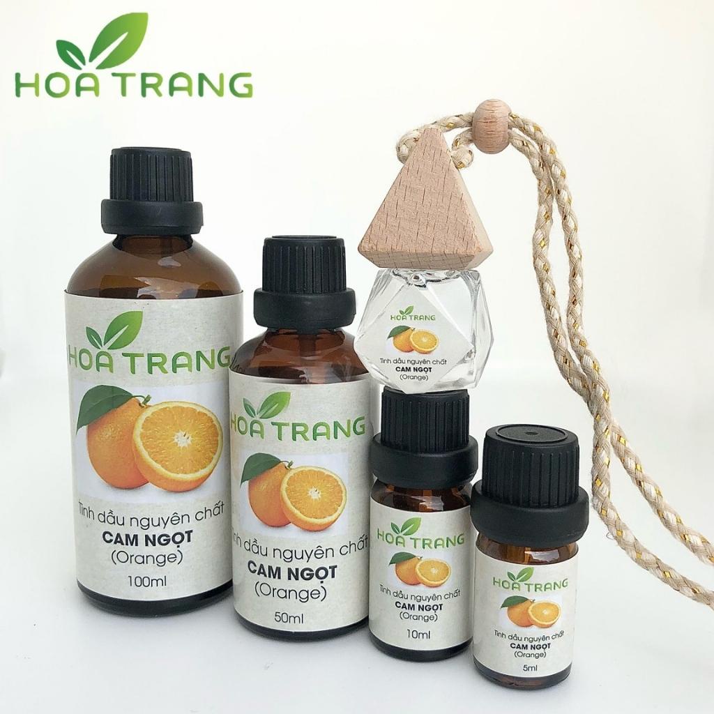 Tinh dầu cam ngọt Hoa Trang 10ml/20ml nguyên chất 100% kiểm định giúp đuổi muỗi, côn trùng, khử mùi, thư giãn mỗi ngày