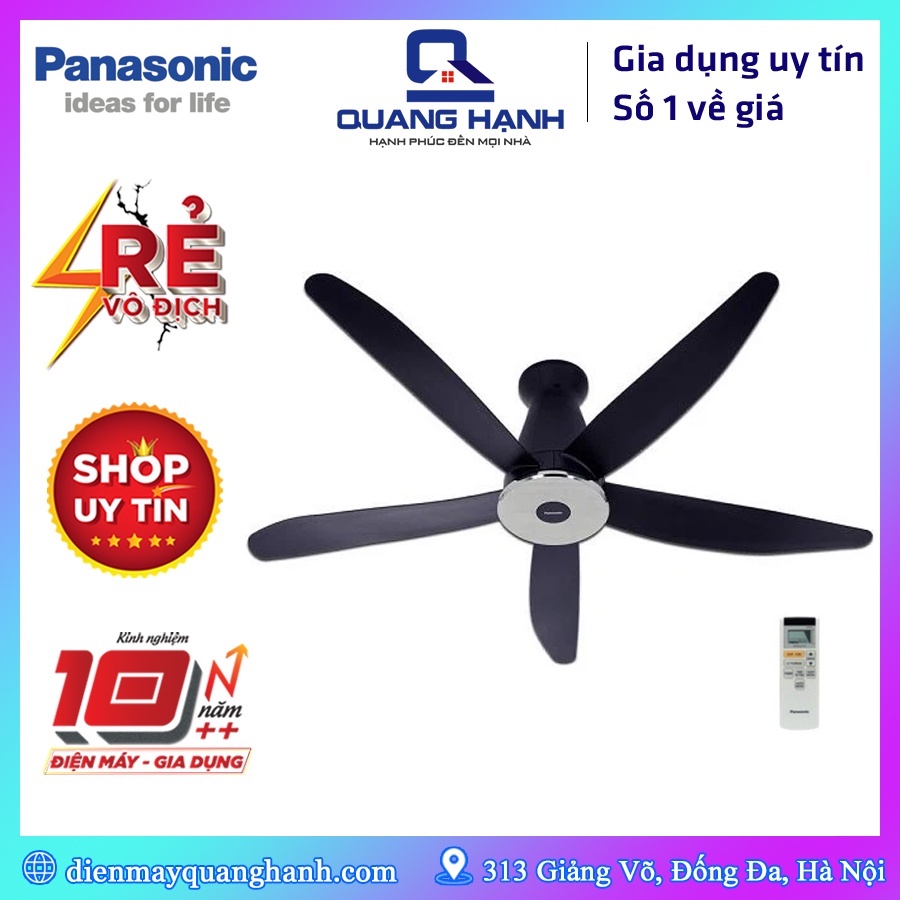 Quạt trần Panasonic F-60XDN 5 cánh ti 30cm