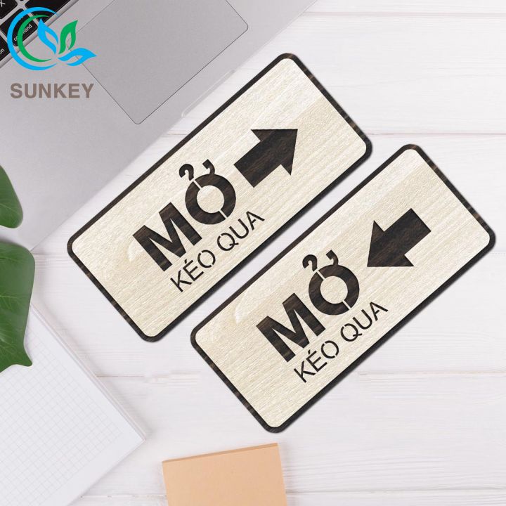 Bảng Pull Push Treo Cửa - Bảng Kéo Đẩy Bằng Gỗ - Treo Cửa Ra Vào