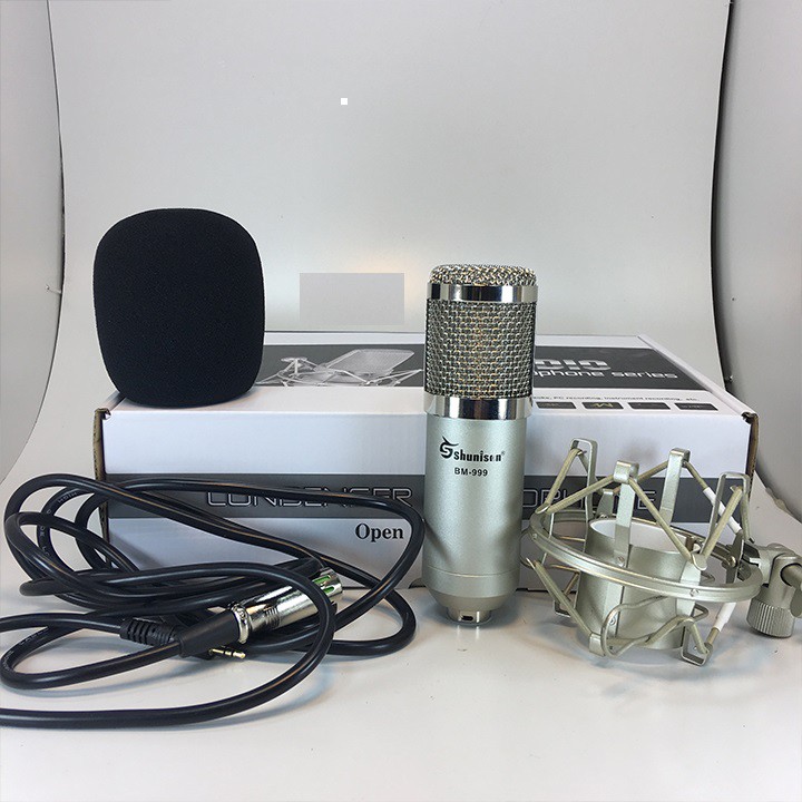 Combo Micro thu âm cao cấp bm999 và phụ kiện