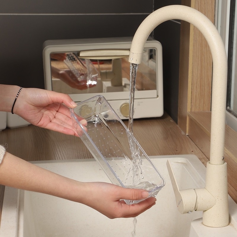 Hộp Đựng Đồ Dùng/ Mỹ Phẩm Để Bàn Trong Suốt Đa Năng Tiện Dụng