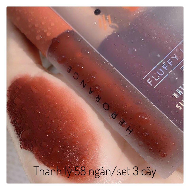 Set 3 Son Kem Lì Her Orange Nội Địa Trung