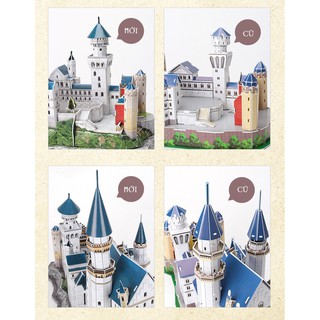 Bộ xếp hình 3D lâu đài Neuschwanstein Cubic Fun MC062H