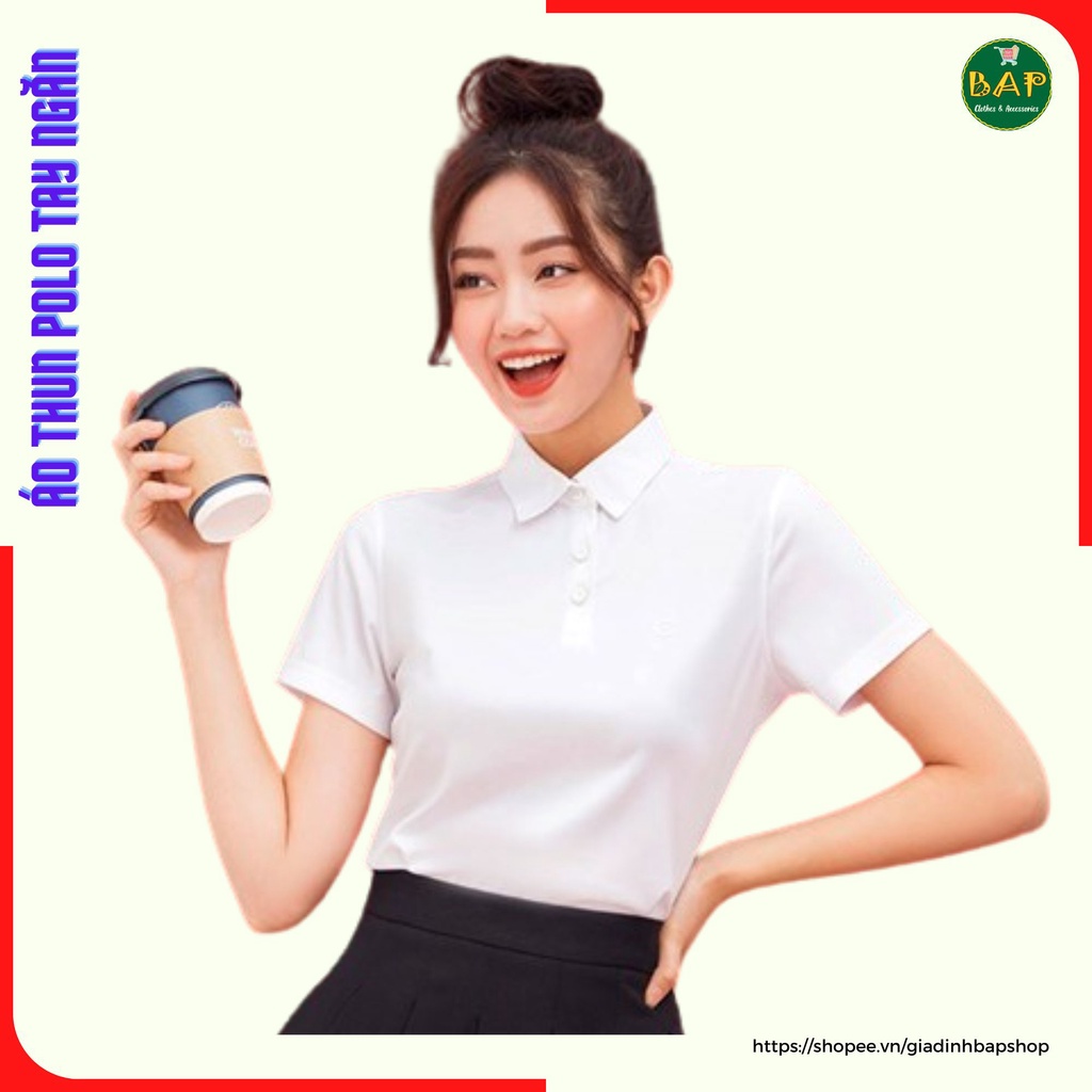 Áo Thun Polo Nam Nữ Cá Sấu Tay Ngắn, Áo Phông Có Cổ Vải Dày Nhiều Màu - CA6