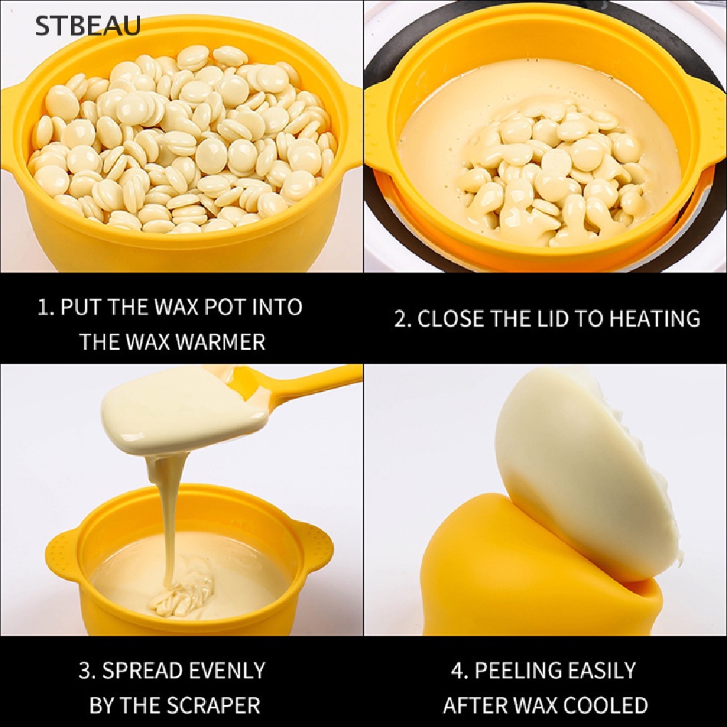 Nồi Silicone Làm Nóng Sáp Tẩy Lông Tái Sử Dụng Linh Hoạt 450ml