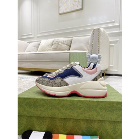 Giày thể thao sneaker nâng đế đế hồng siêu nhẹ fullbox