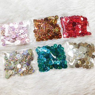 Hạt kim sa đính áo thời trang size 7mm nhiều màu