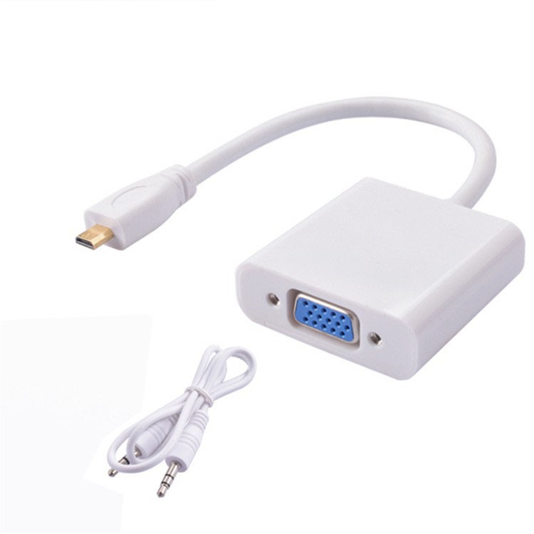 Cáp chuyển Micro HDMI sang VGA có âm thanh
