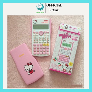 [HÀNG CÓ SẴN]-Máy tính Kitty cầm tay giống FX 500 dùng cho học sinh, sử dụng pin năng lượng lượng mặt trời