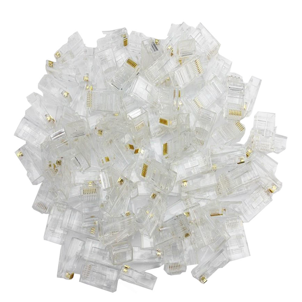 Set 100 Đầu Nối Dây Mạng Rj45 8p8c Cat5 Cat5E | BigBuy360 - bigbuy360.vn