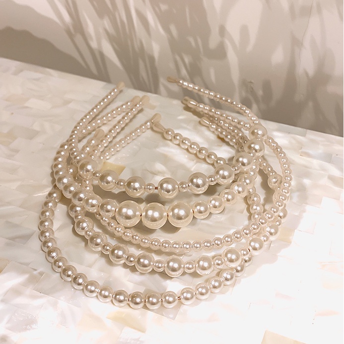 Băng đô đính ngọc trai thời trang cho nữ