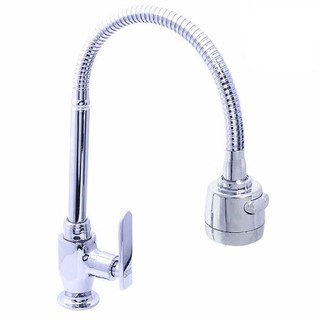 Vòi rửa chén lạnh cần lò xo Eurolife EL-RC01 (Trắng bạc)