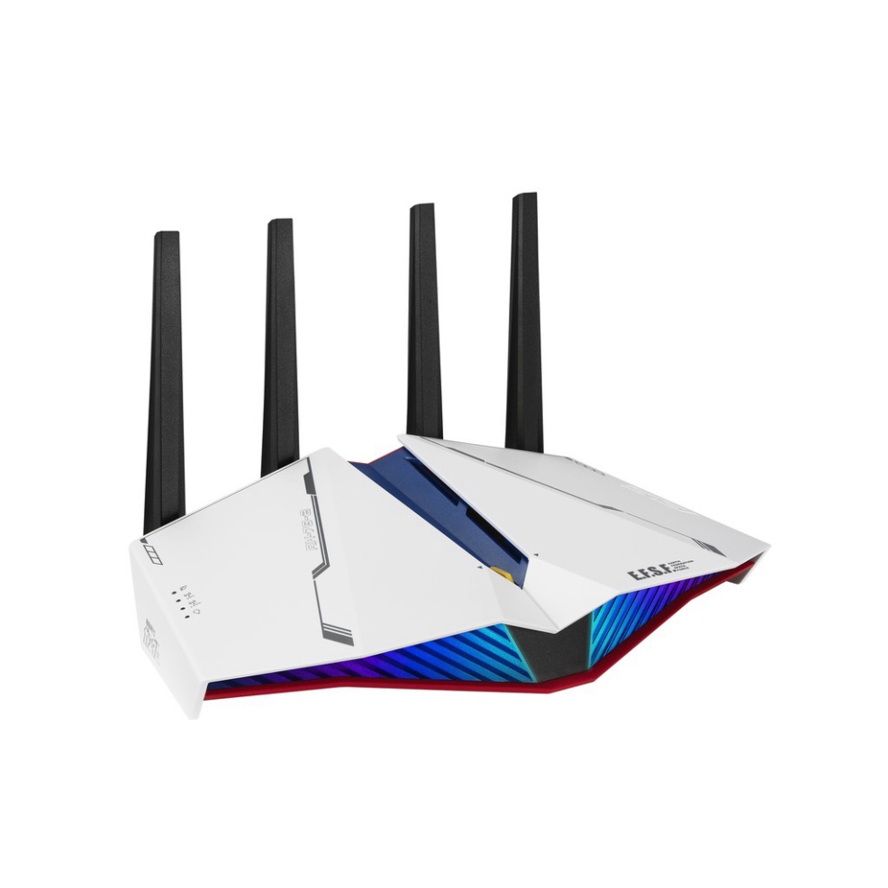 Router Wifi ASUS AURA RGB RT-AX82U GUNDAM EDITION Hai Băng Tần, Chuẩn AX5400 (Chuyên Cho Game Di Động) - Hàng Chính Hãng