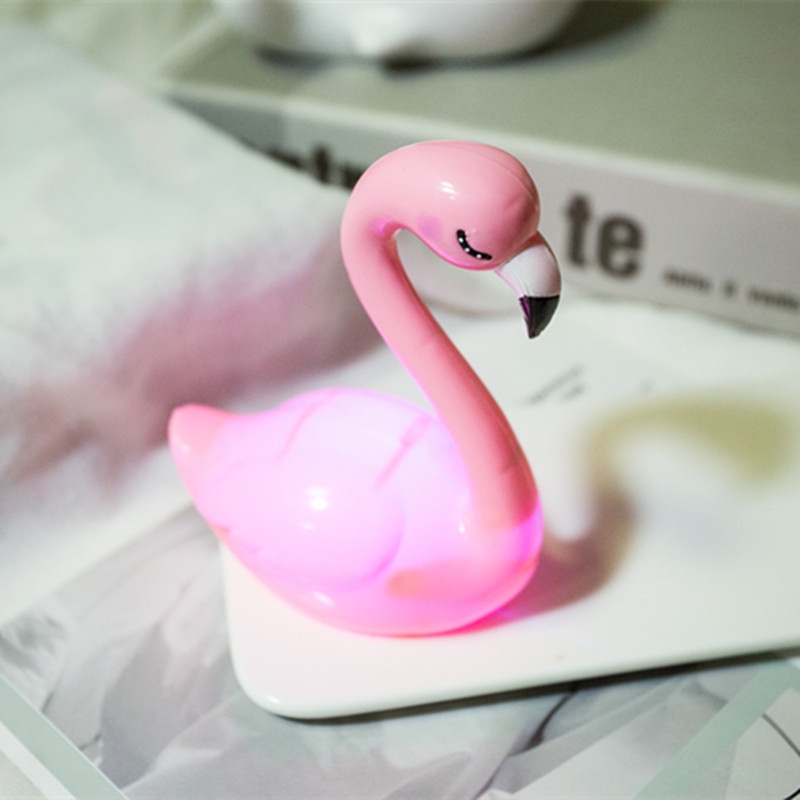 Topper cắm trang trí bánh kem hình chim hồng hạc