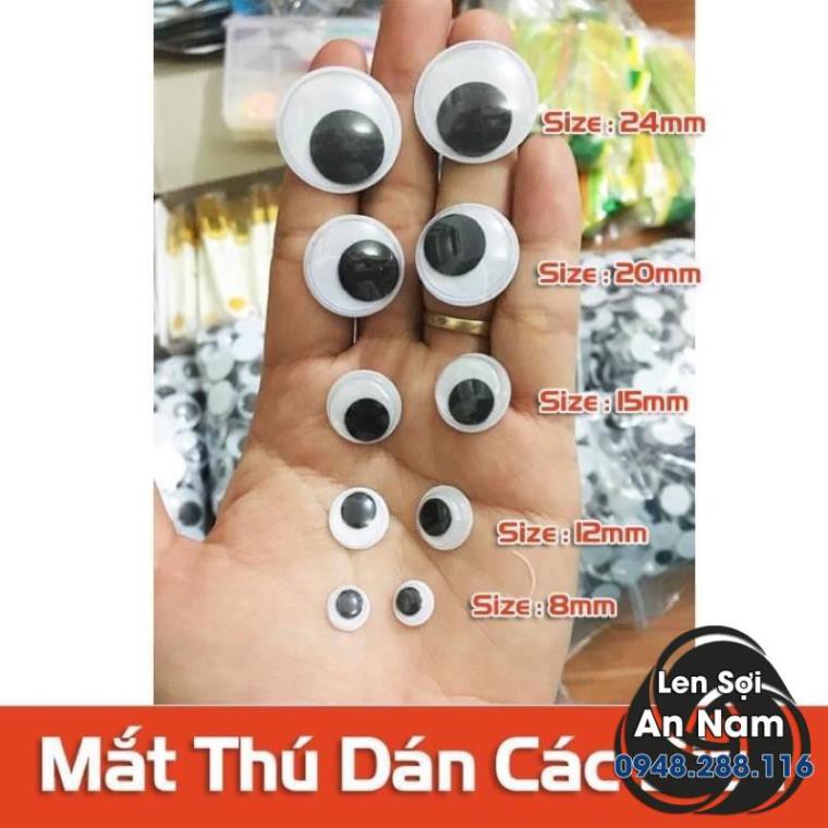Mắt Thú Dán Các Size
