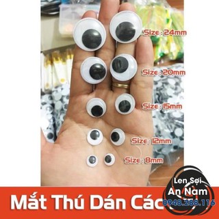 Mắt thú dán các size