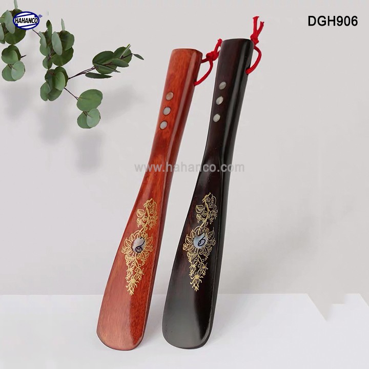 Đón gót giày gỗ tự nhiên nguyên khối 22cm - Cho giày Nam &amp; Nữ - DGH906 - HAHANCO