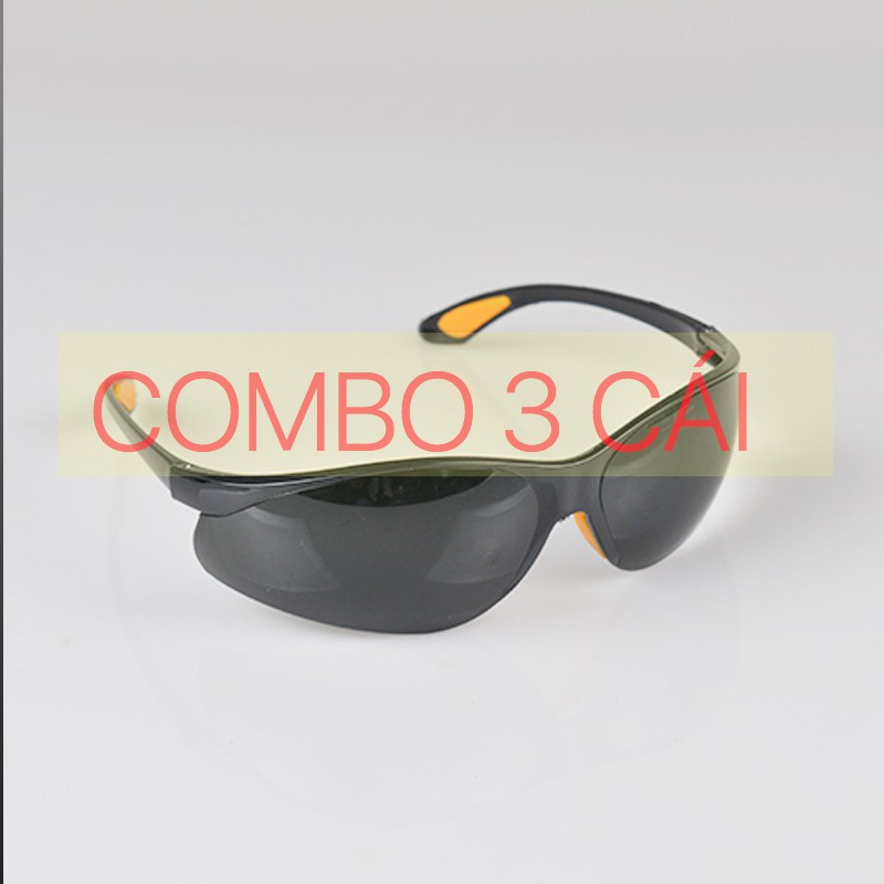 COMBO 3 Kính râm chạy xe gọng mềm 3B657 (đen)