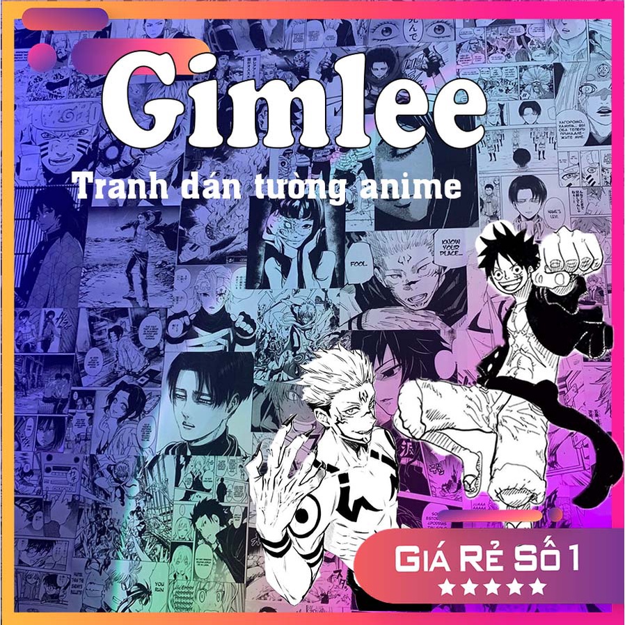 Tranh dán tường Gimlee các truyện anime manga ( 30 truyện khác nhau )