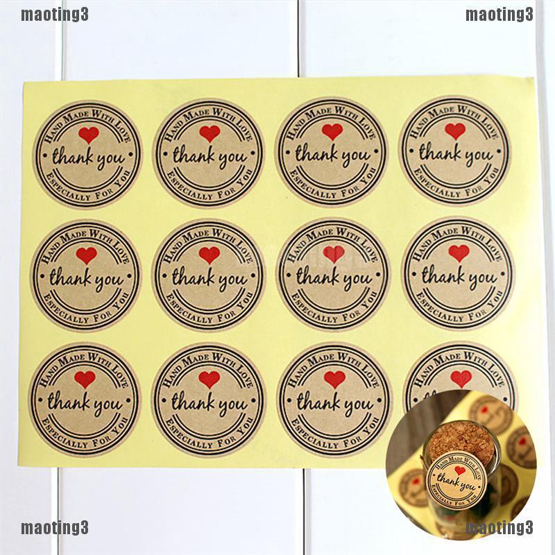 Bộ Sticker 38mm "Thank You" Dán Trang Trí