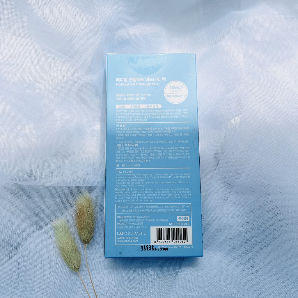 Mặt Nạ Ngủ Cấp Ẩm Cho Da Mediheal N.M.F NMF Midnight Capping Pack