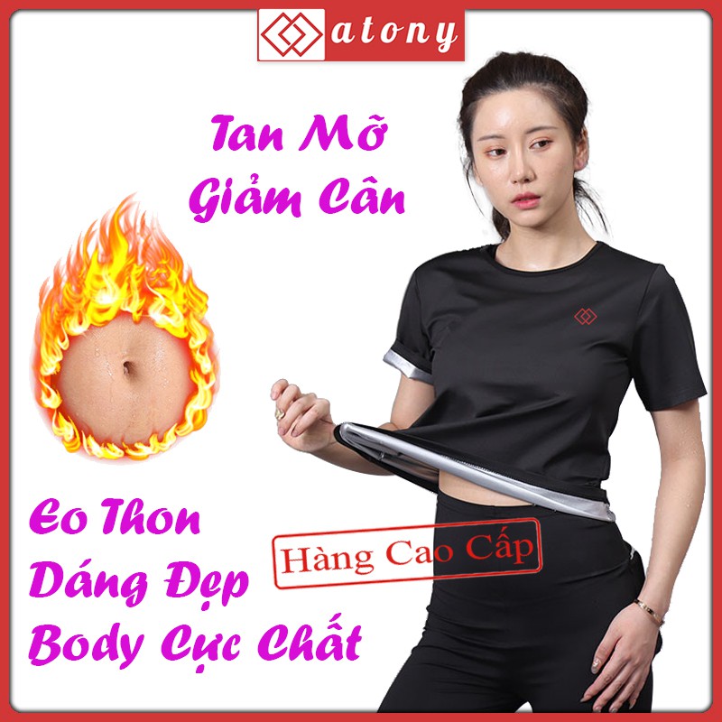 Áo Sinh Nhiệt Giảm Mỡ Bụng ATONY Chính Hãng, Tráng Nano Bạc Nhật Bản Giúp Đổ Mồ Hôi, Đánh Tan Mỡ Thừa, Đốt Cháy Calories