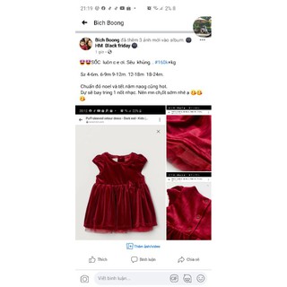 váy HM đỏ bé gái