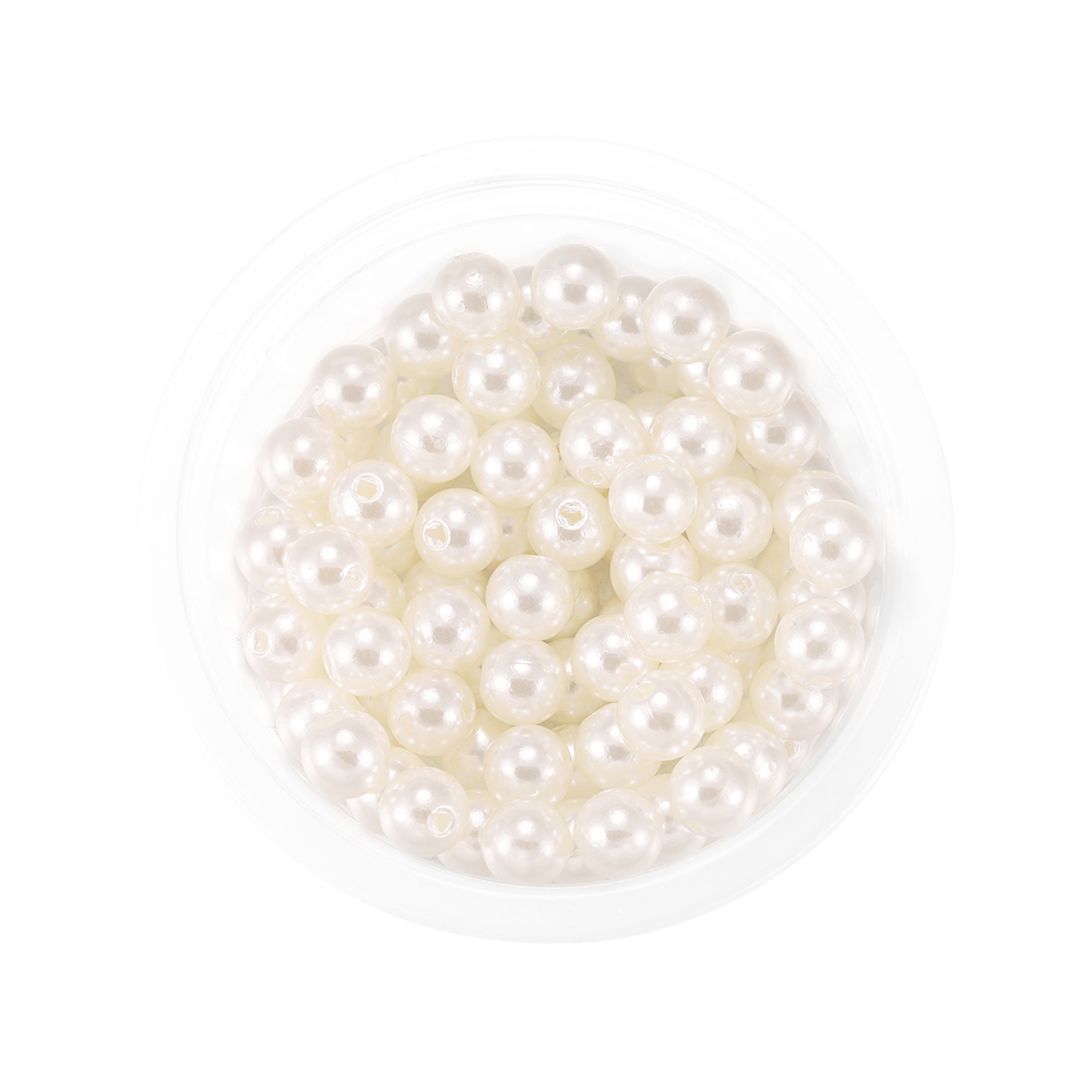 St.kunkka Set 10-400 hạt xỏ lỗ tròn 3-20mm bằng nhựa acrylic ngọc trai nhân tạo dùng làm đồ trang sức thủ công