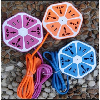 [XẢ KHO]·Ổ điện múi cam đa năng kèm USB