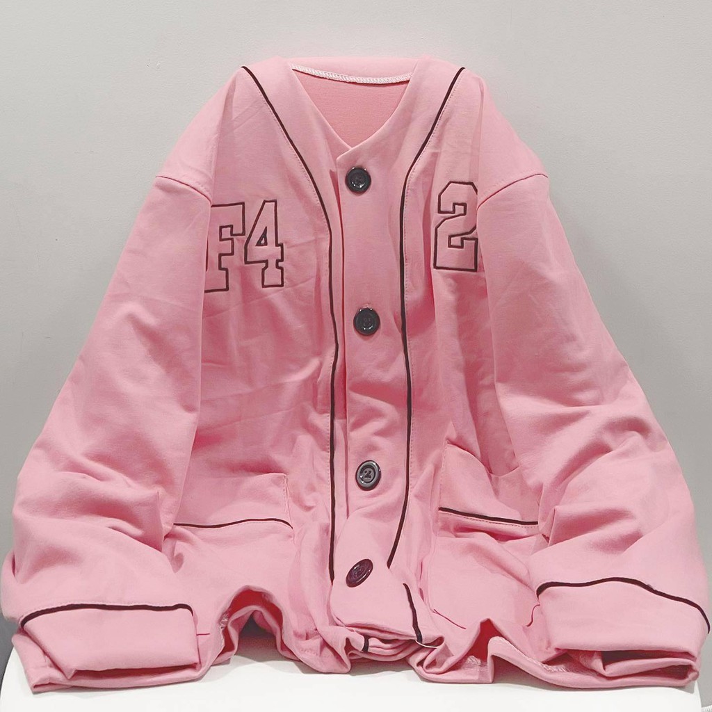 [Ảnh thật] Áo cardigan đen hồng F4