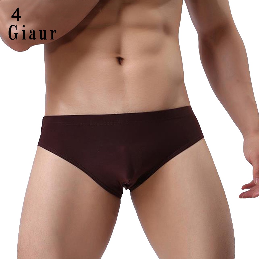 Quần Lót Lụa Co Giãn Màu Sắc Thời Trang Cho Nam