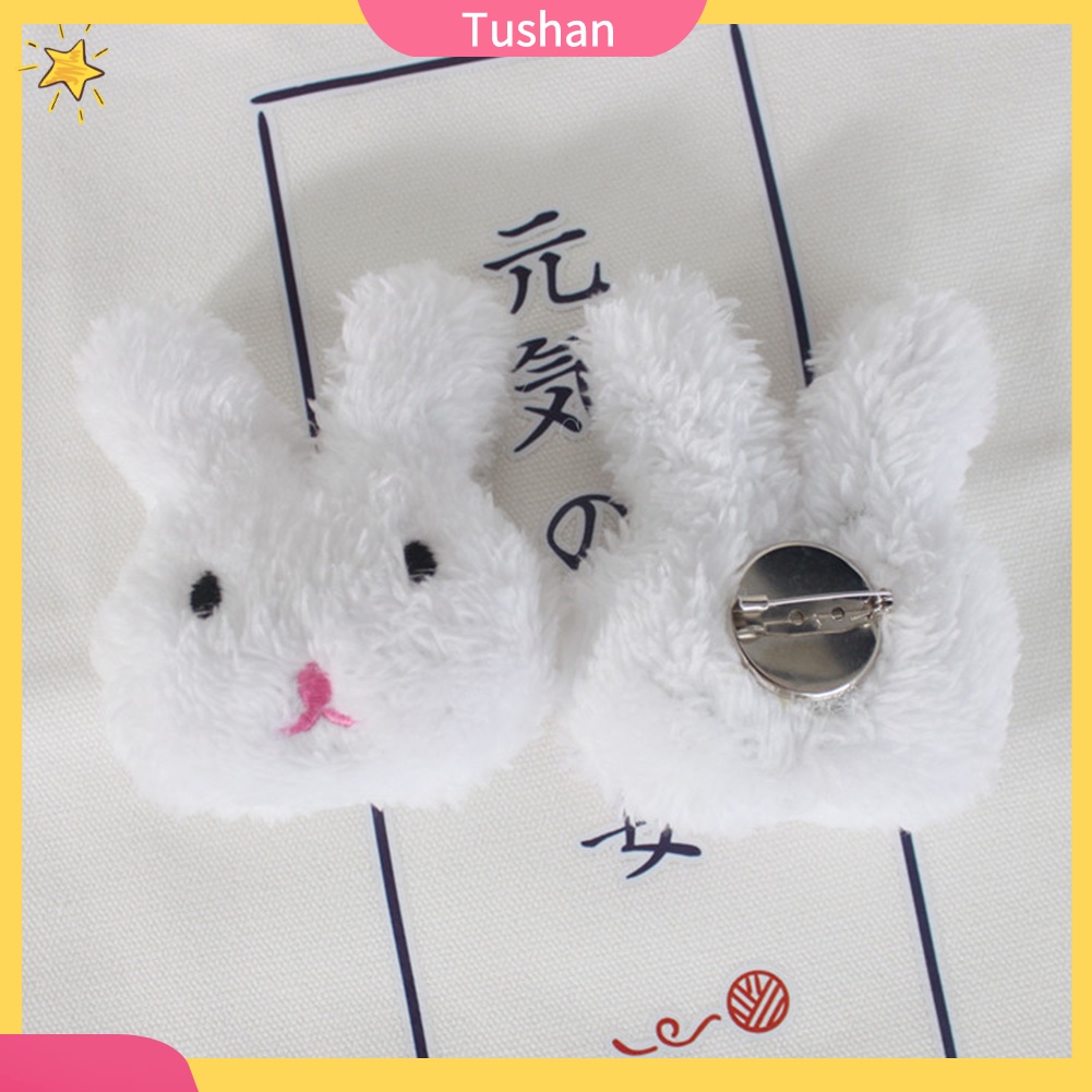 Ghim Cài Áo Hình Gấu / Thỏ Nhồi Bông Đáng Yêu