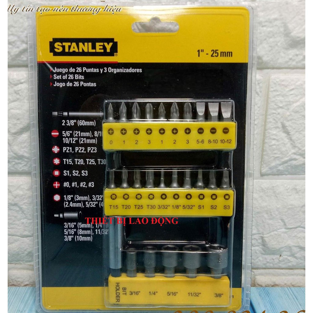 29 chi tiết Bộ đầu vít Stanley 68-071-23