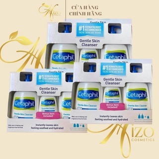 Sữa rửa mặt cetaphil gentle skin cleanser 2 x 591ml+125ml - hizo