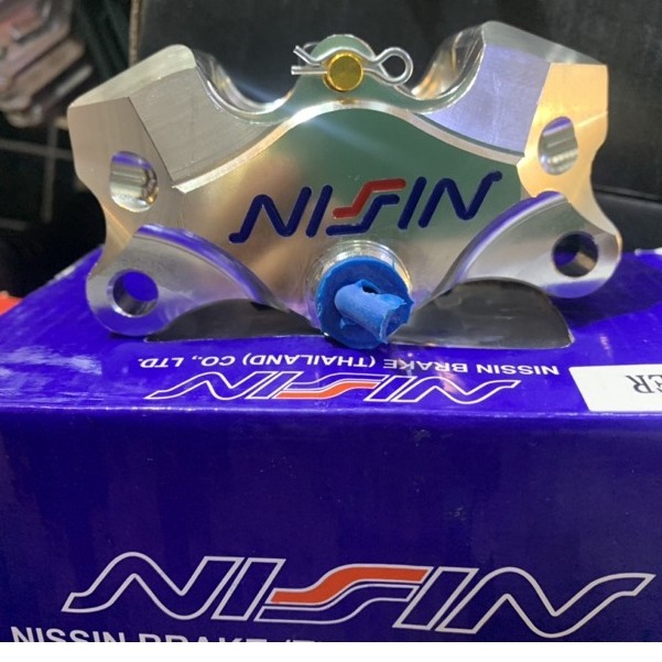 Heo thắng NISSIN 2 piston + tặng kèm pass bass cnc nhôm PÁT TRƯỚC HOẶC PÁT SAU