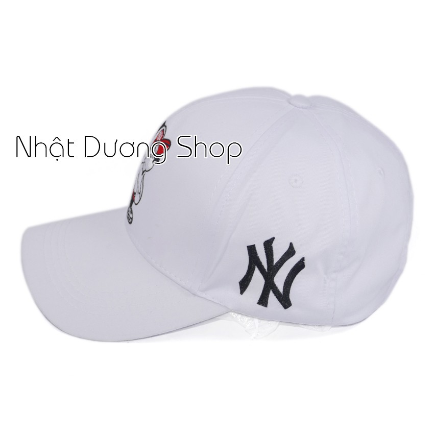 [ Hình thật ] Nón kết chuột Mickey và NY khóa xịn mũ lưỡi trai nam chất liệu vải cao cấp thoáng mát dễ thấm hút mồ hôi
