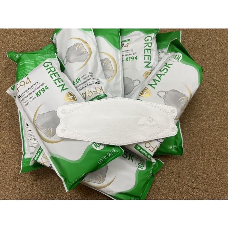 Set 50 chiếc khẩu trang 4 lớp kf94 GREEN MASK