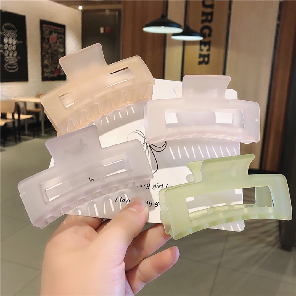 Kẹp tóc kẹp càng cua (gấp tóc) hình chữ nhật nhựa thời trang xinh xắn DTOnline TRONGNHAM