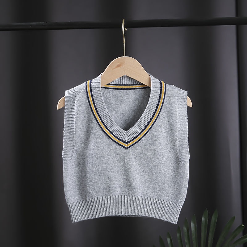 Áo Sweater Dệt Kim Chất Liệu Cotton Dày Dặn Thời Trang Thu Đông Cho Bé Trai